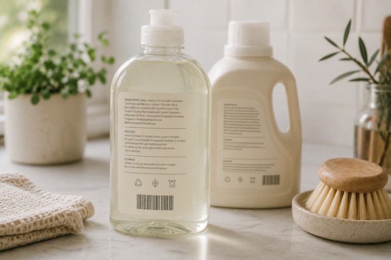 How to read ingredient lists on household cleaning products, 2 cleaning bottles