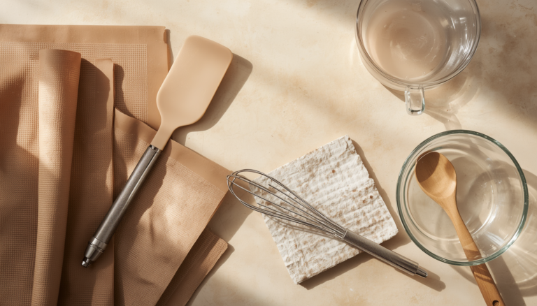 Is silicone toxic? Silicone baking mat and spatula with everyday kitchen tools